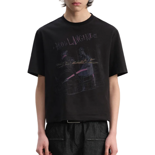 Baguette print short sleeve t-shirts