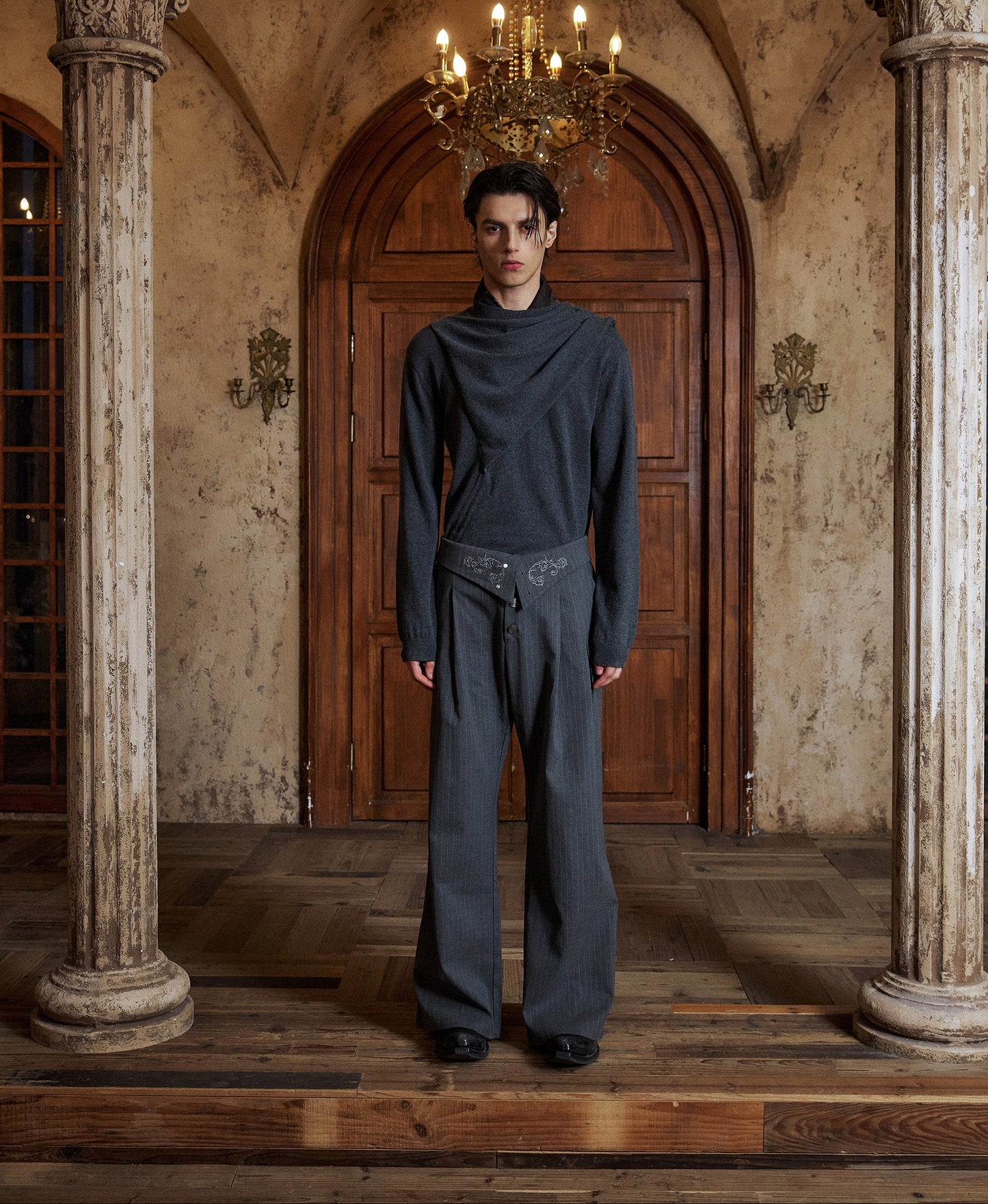 "bone-to-the-bone" knit sweater