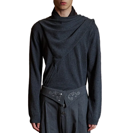 "bone-to-the-bone" knit sweater