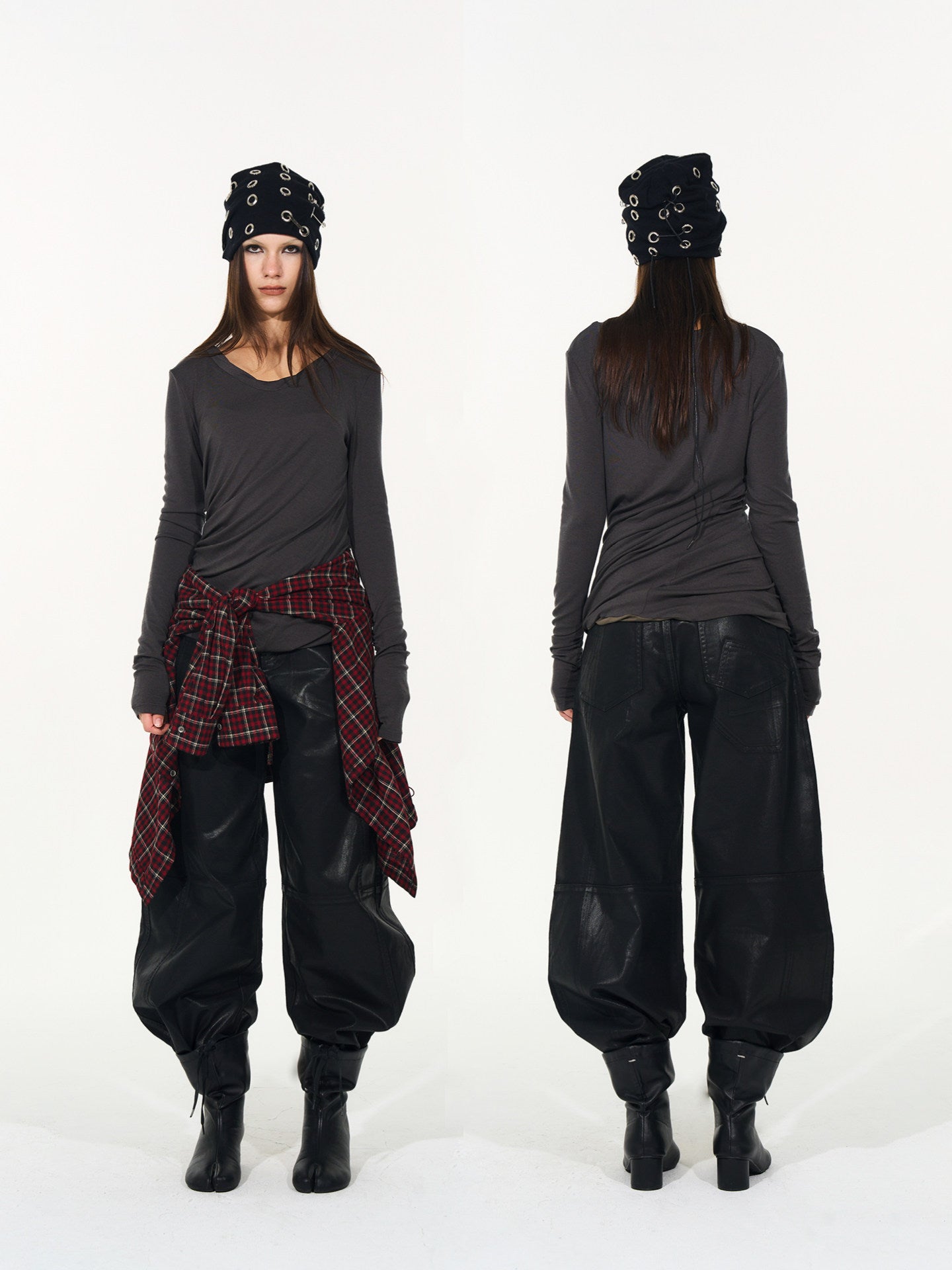 Twist Pleated Stacked T-shirts