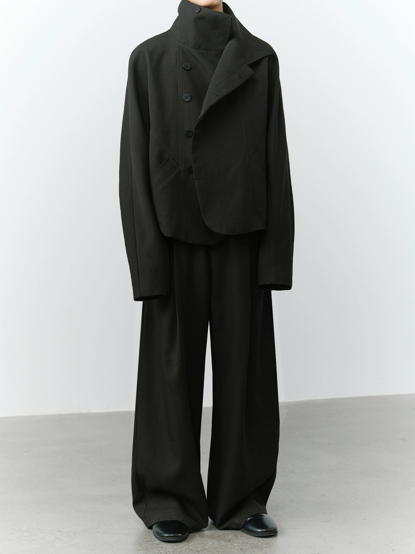 Loose Drape High-rise Trousers