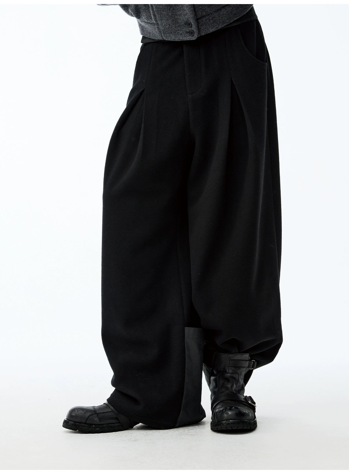 Aged Frost Lace-Up Engineer Boots