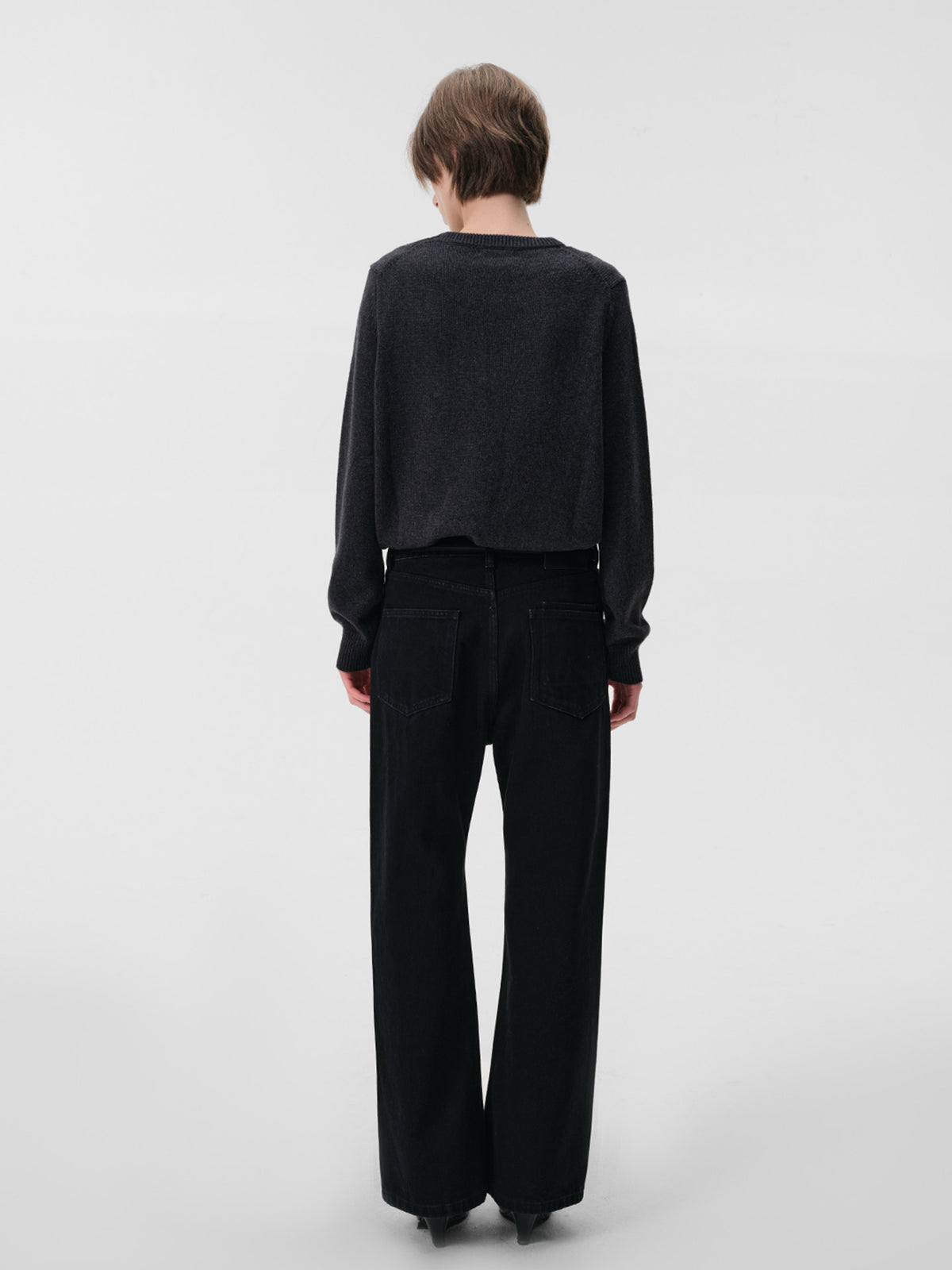 Double-layer slimfit knit