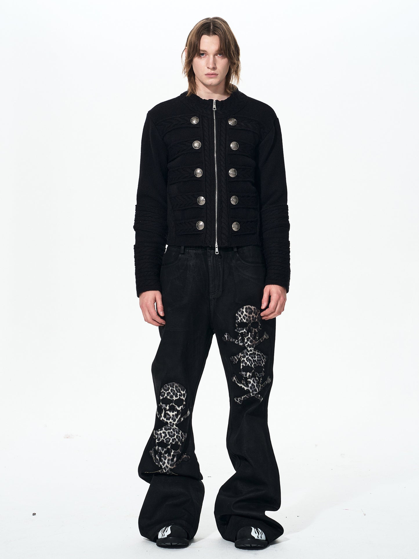 Napoleon Black Zip Knit