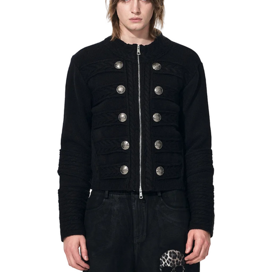 Napoleon Black Zip Knit