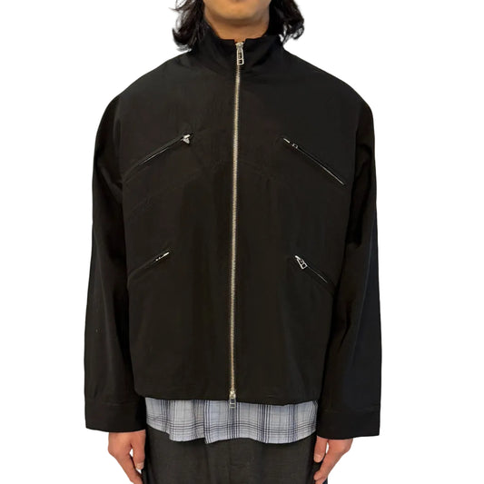 Micro-pleated multi-zip jacket