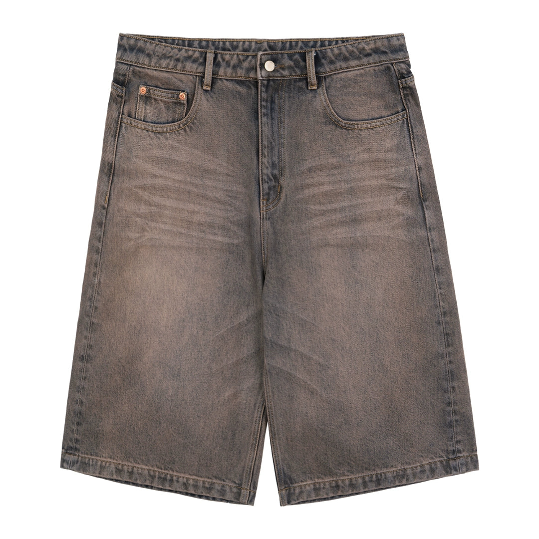 Vintage distressed denim shorts