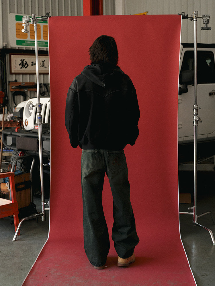 Applied for retirement* Vintage style zip sweatshirt