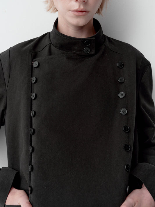 Multi-button cropped jacket