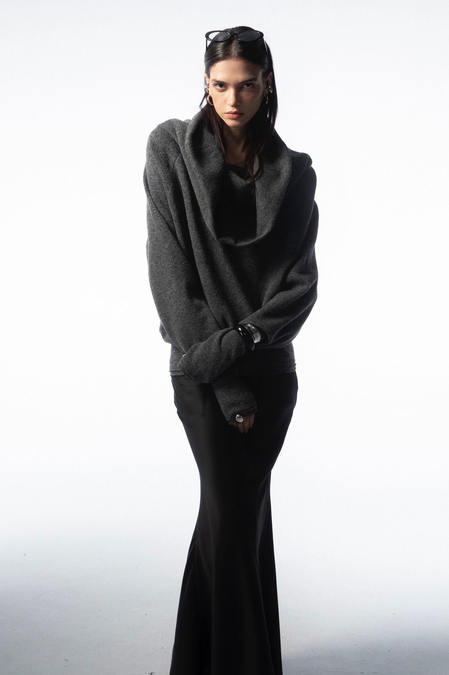 Convertible Longline Knit Top