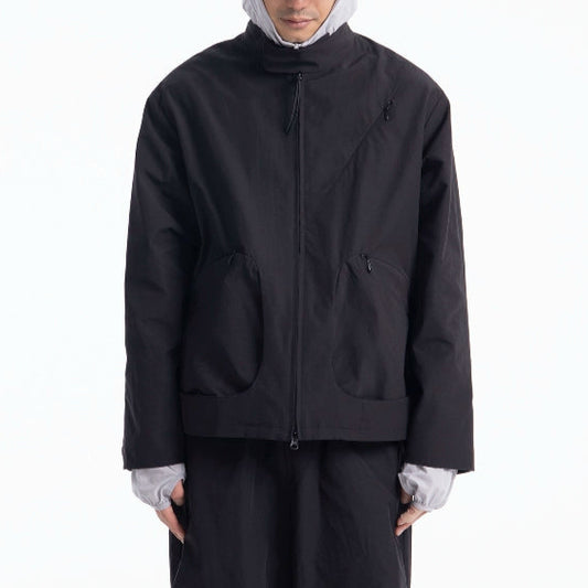 Zippered Stand-up Collar Jacket