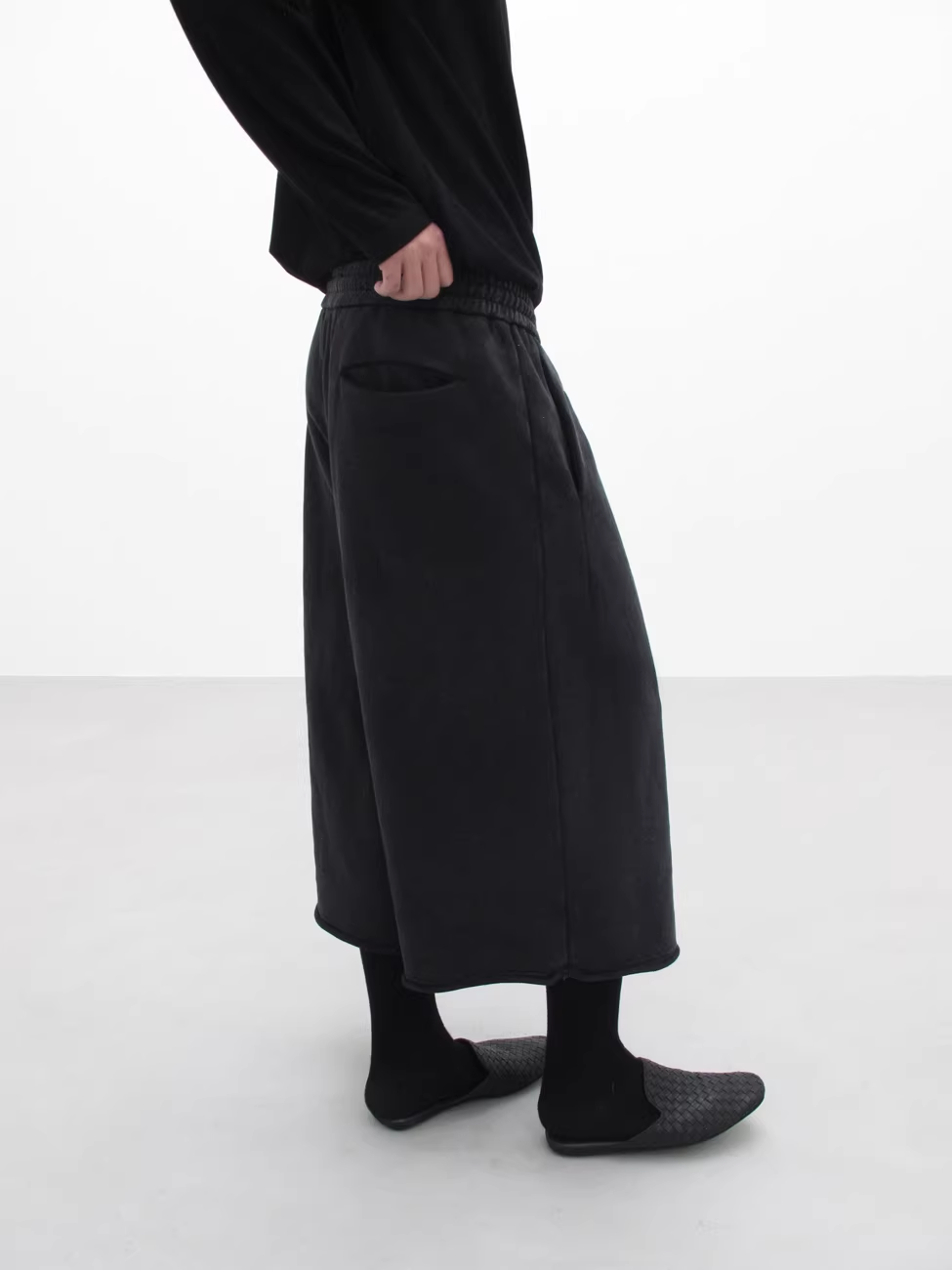 Rolled Edge Sweat Shorts