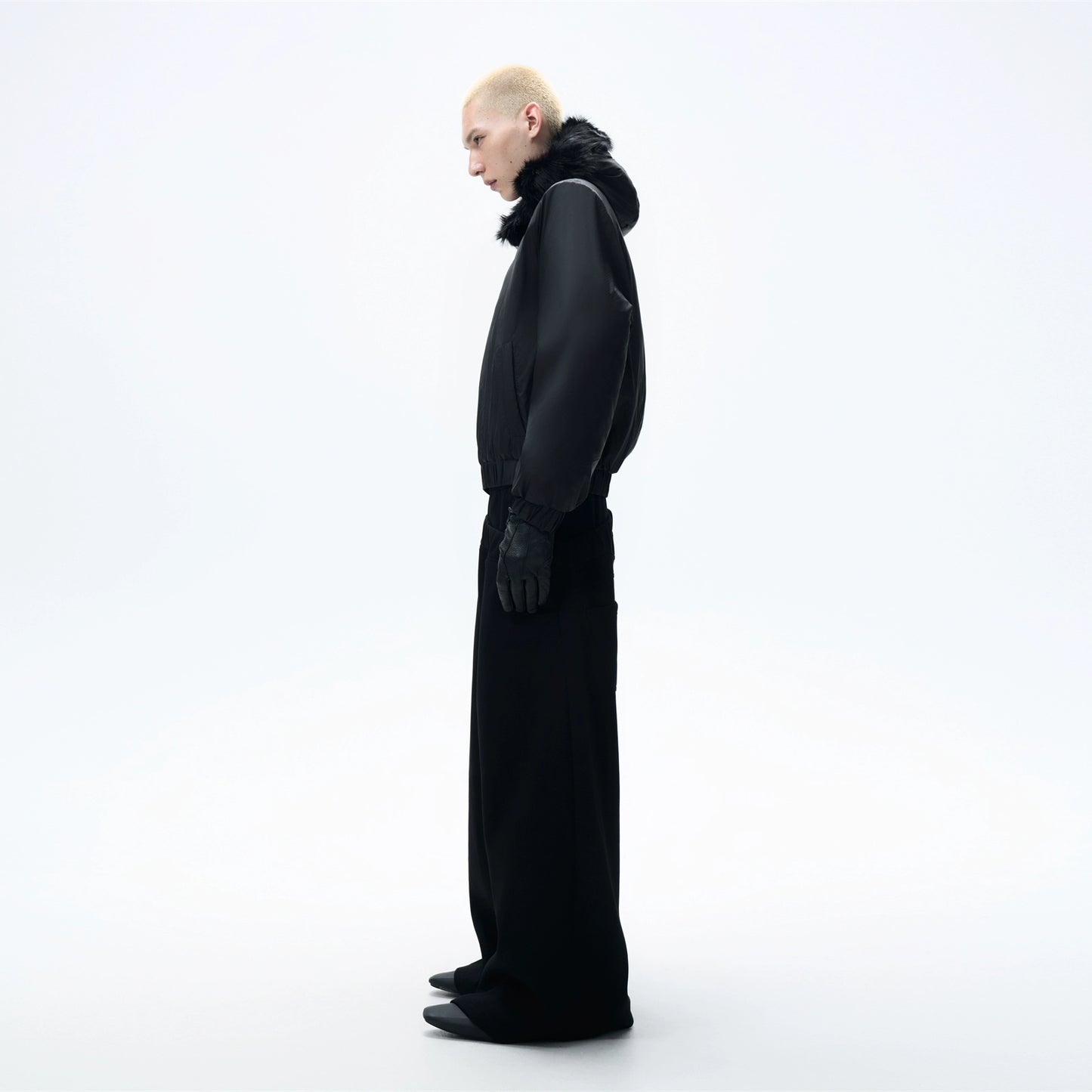 Mountain Carved Fur Collar Cotton Jacket