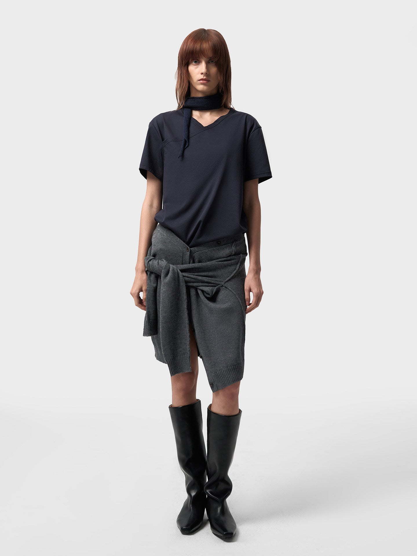 Asymmetrical Stitching T-Shirt