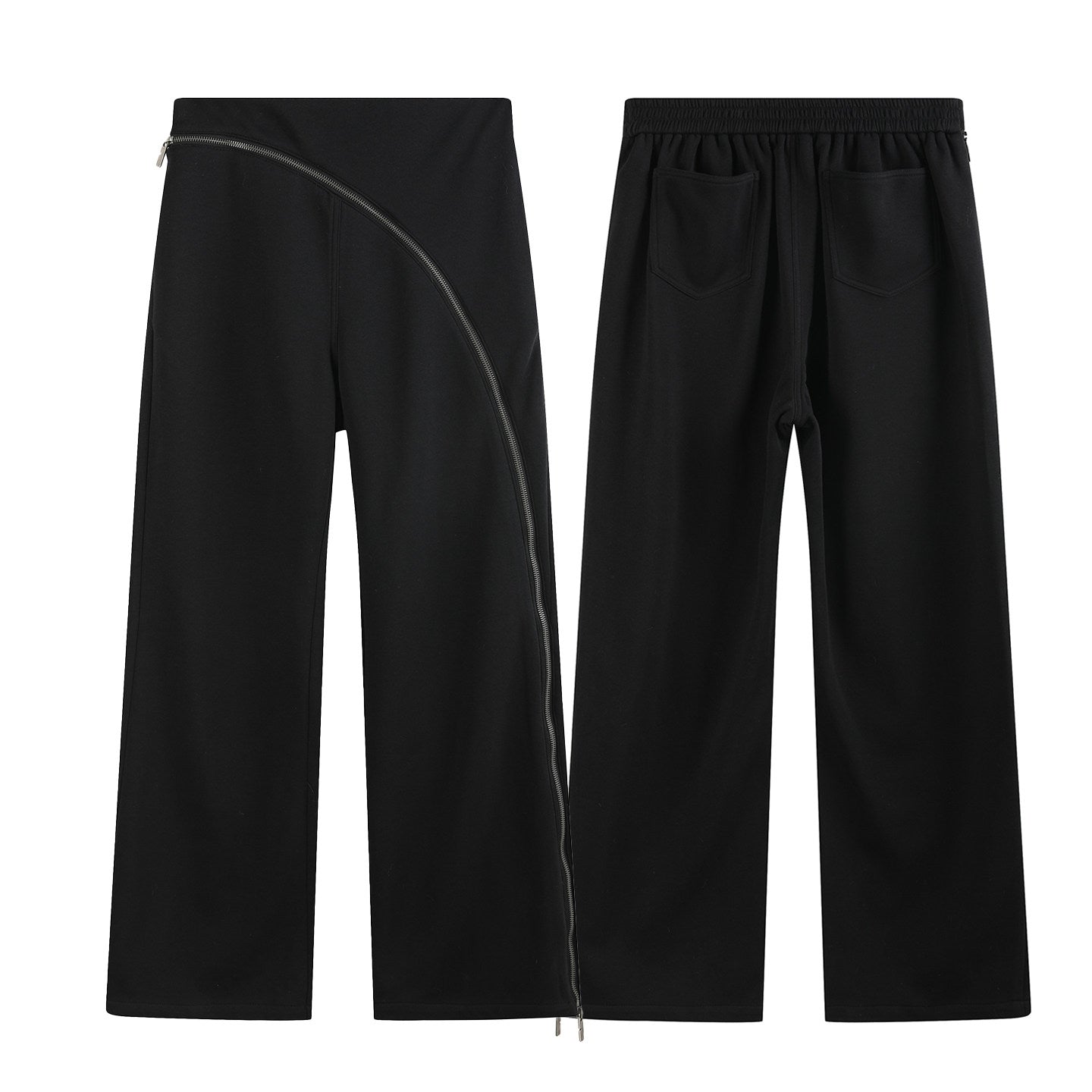 Curved Chain Knitted Sweatpants