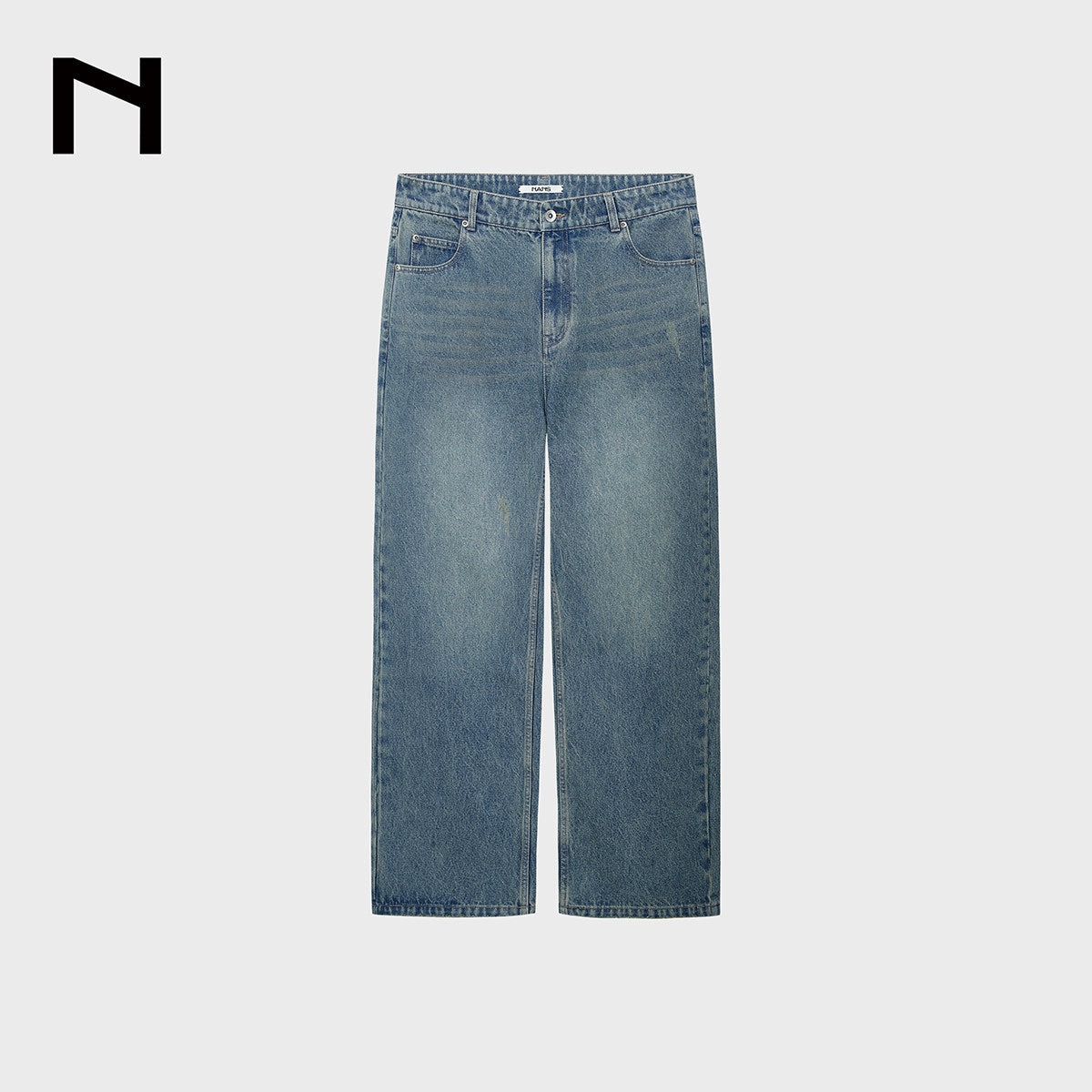 Washed Straight Jeans