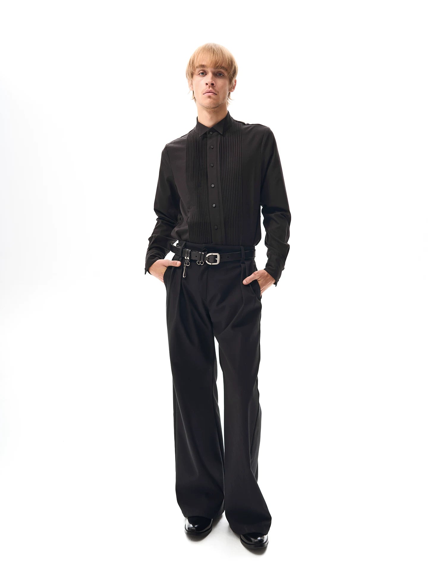 Multi-ring plant kneaded leather belt