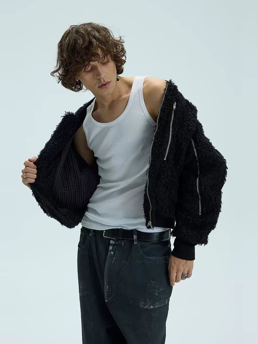 Fur Bomber Heavy Padded jacket