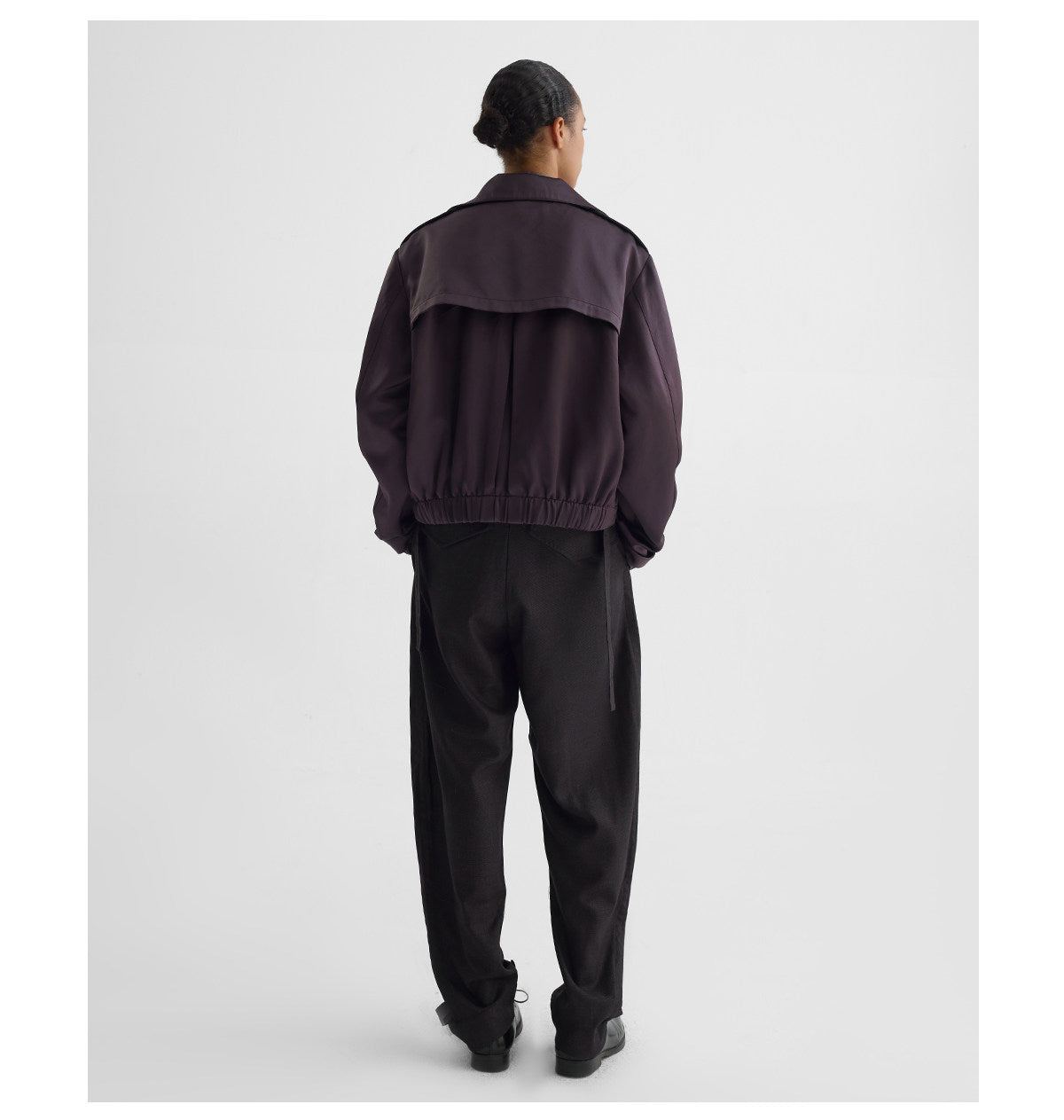 Acid Accordion Pleated Short Jacket