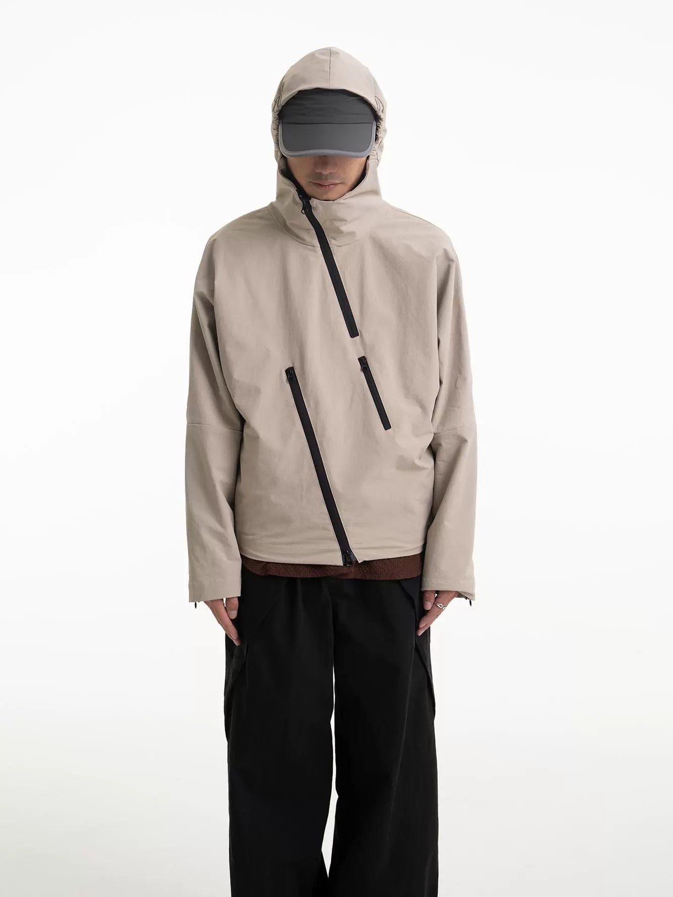 Softshell spill-resistant Multi Zip Jacket