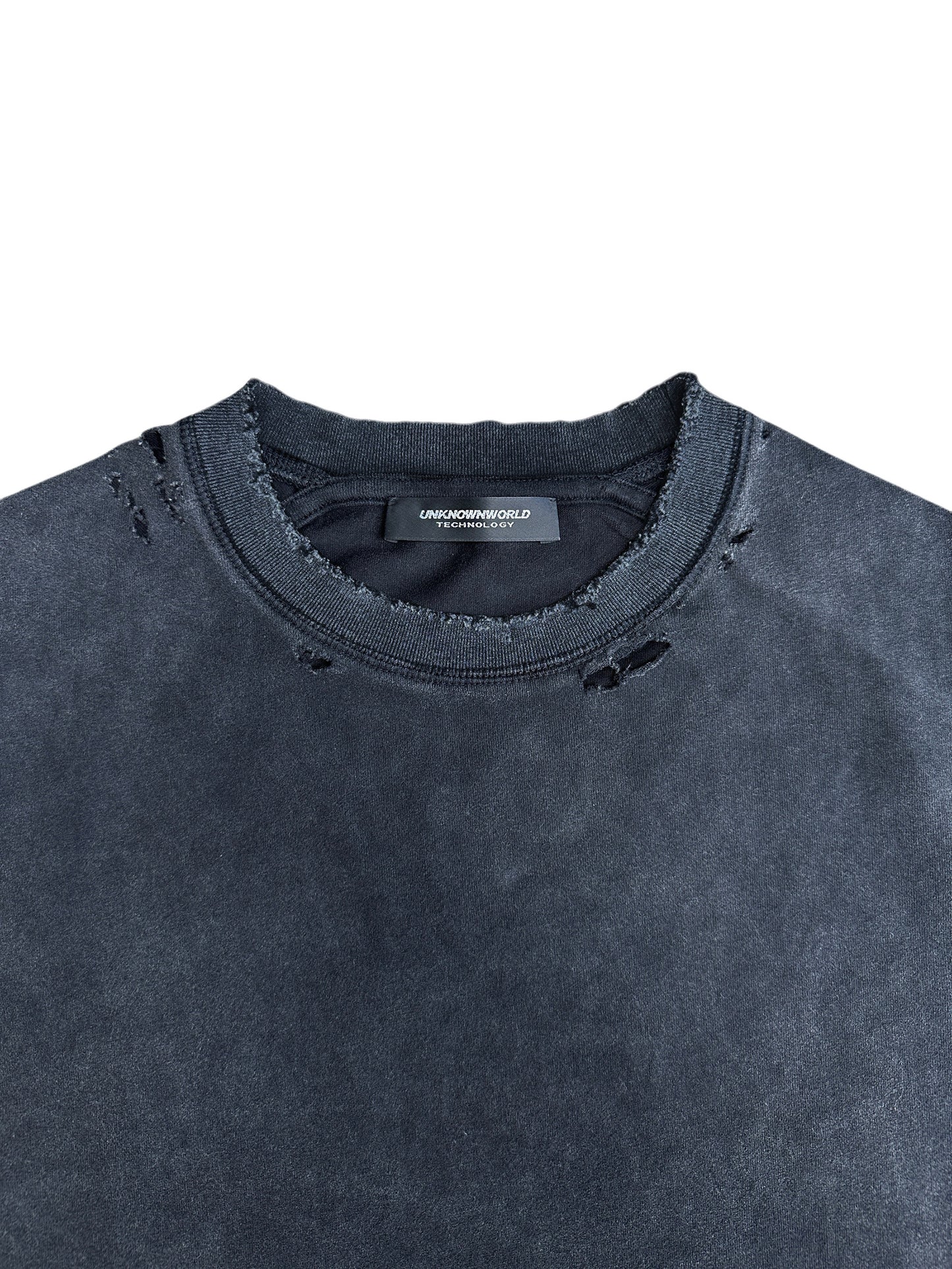 Washed Distressed Slim Fit T-Shirt