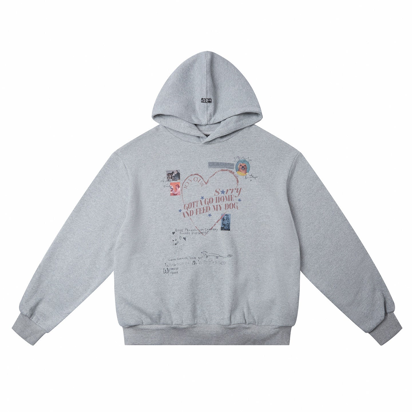 Dog* Floral gray sweatshirt