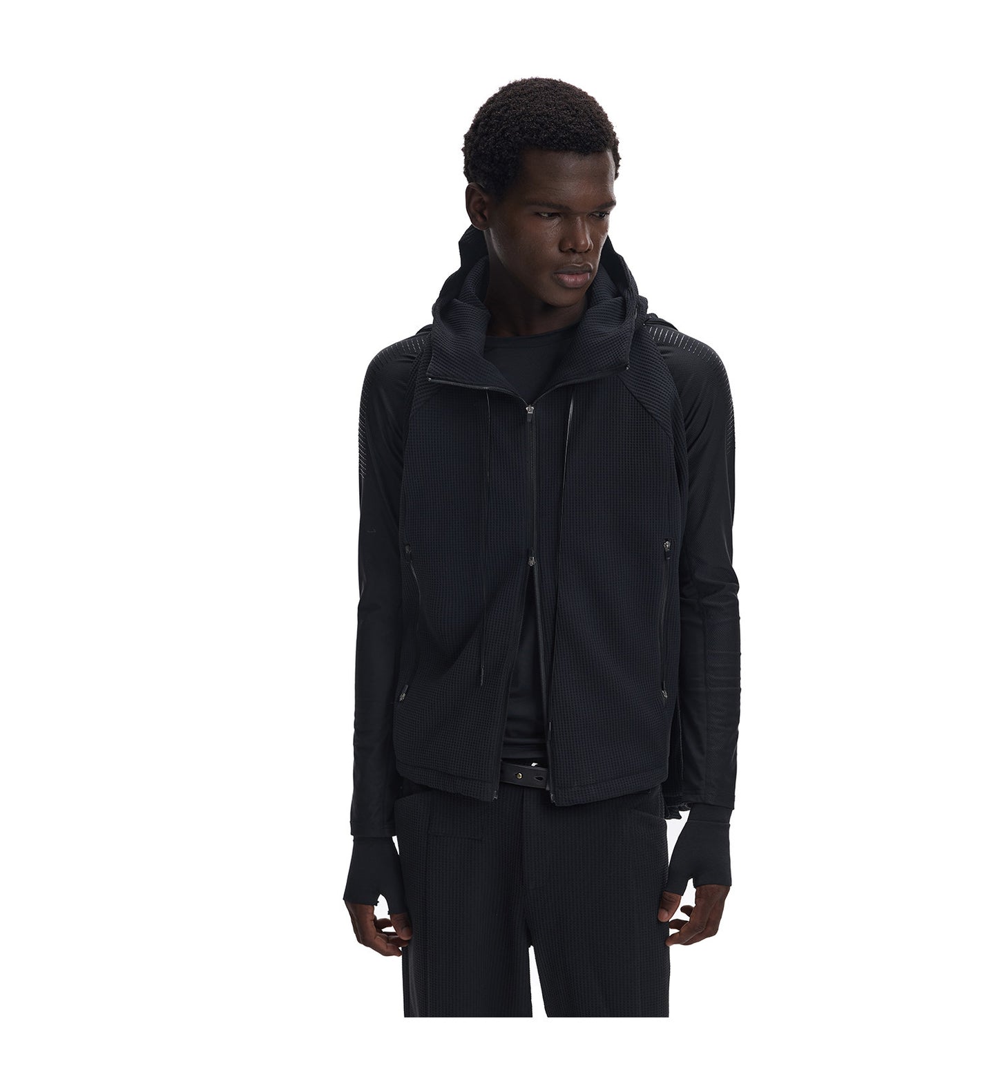 Waffle Windproof Sweatshirt