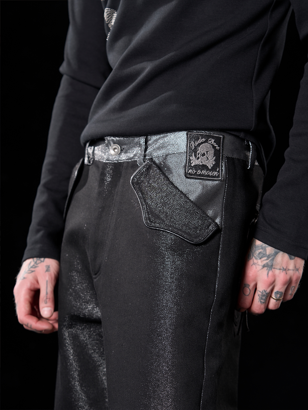 "RUDEBART Skeleton" straight jeans