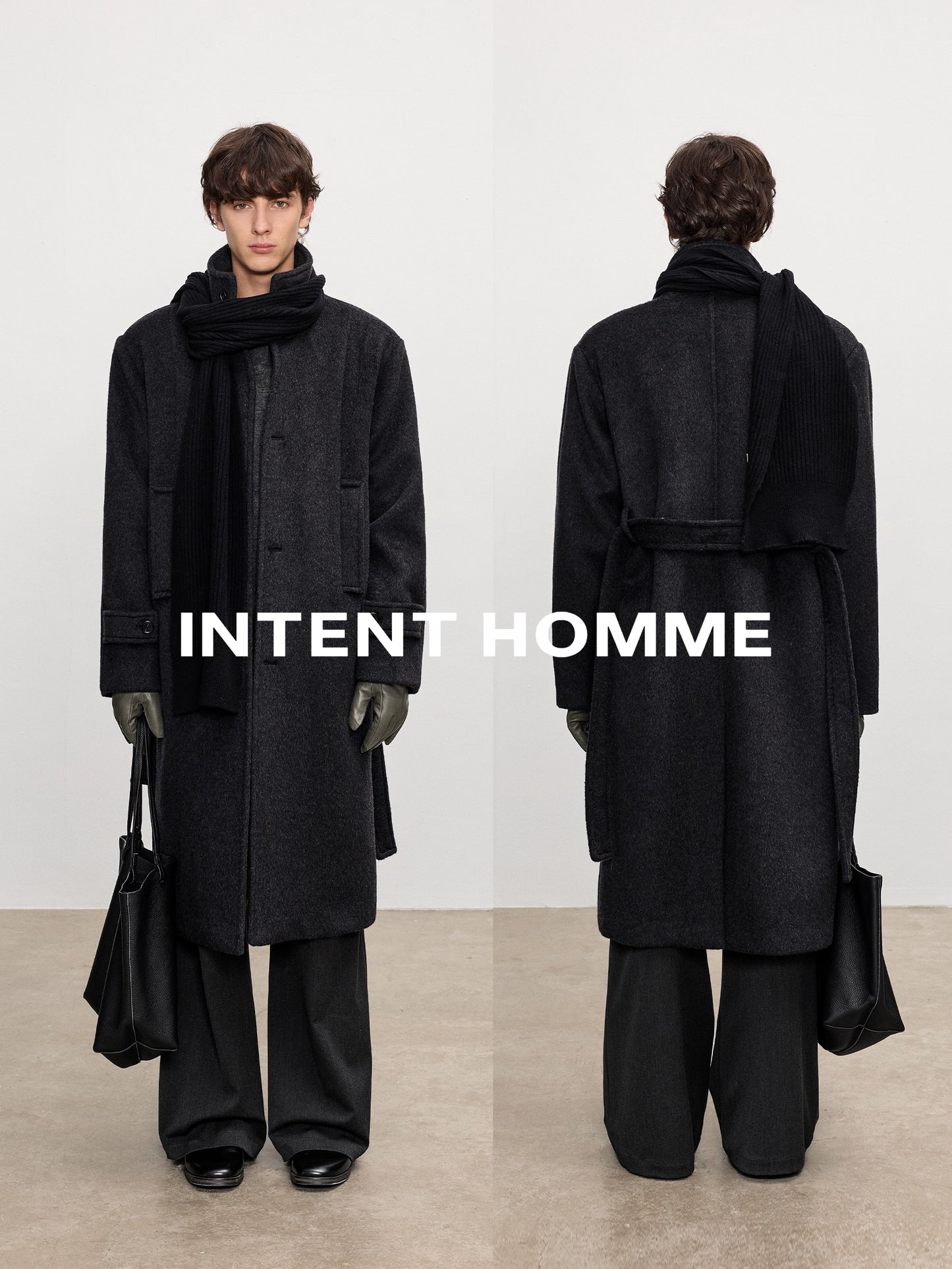 Berlin Wool Blend Shoulder Pad Coat