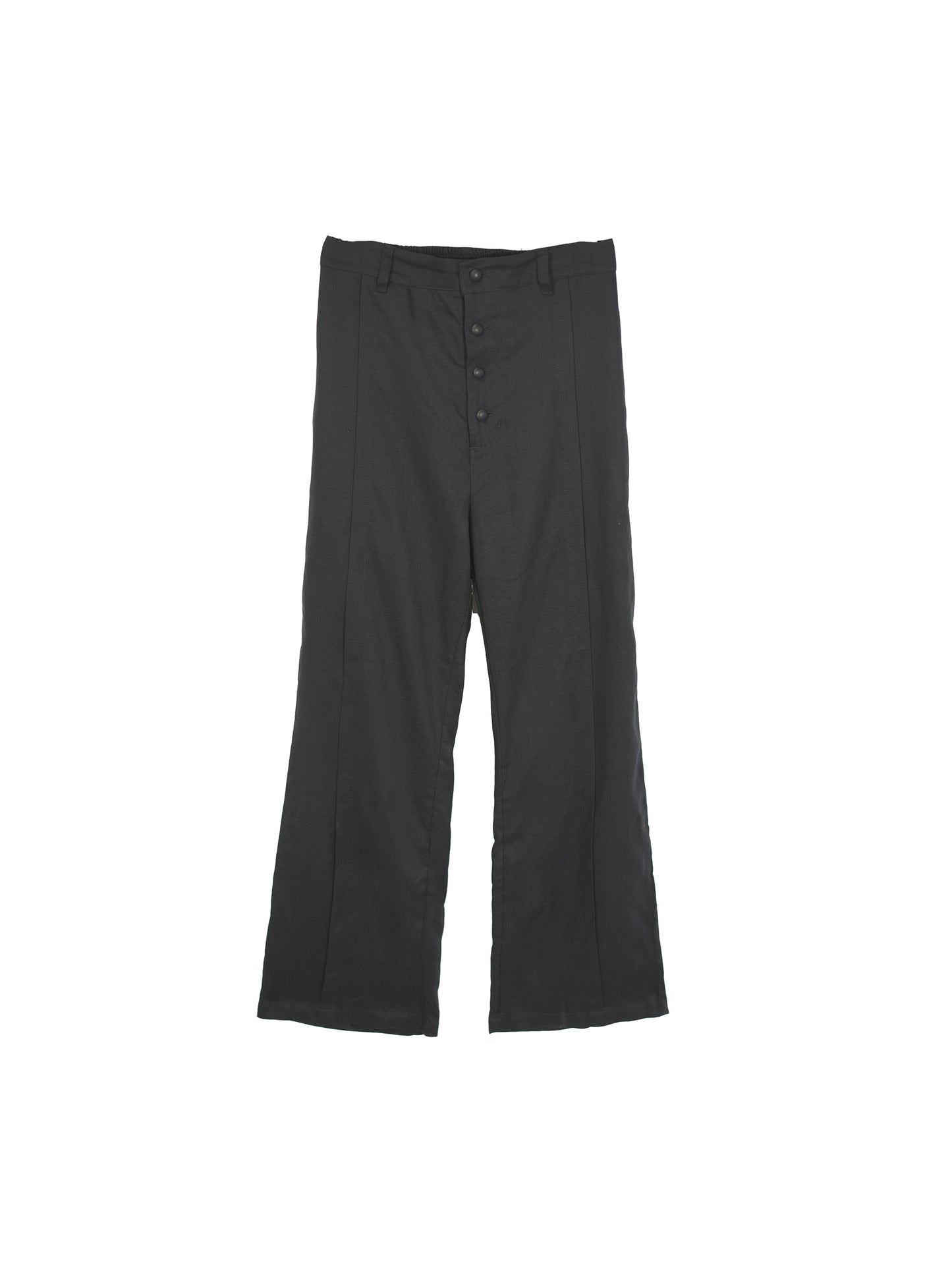 Vertical pleats draped trousers