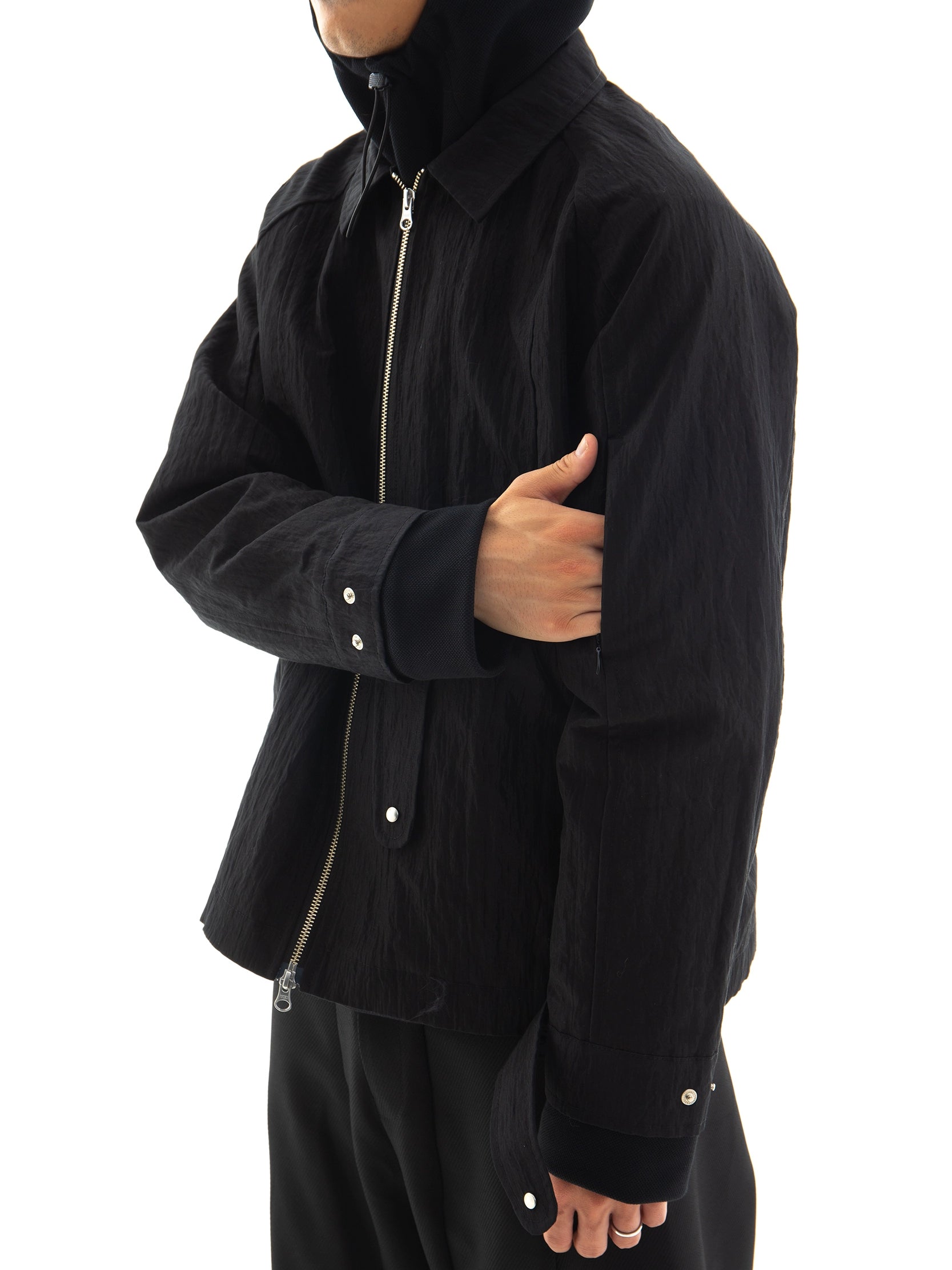 Double Zip Pleats Nylon Jacket – Verist