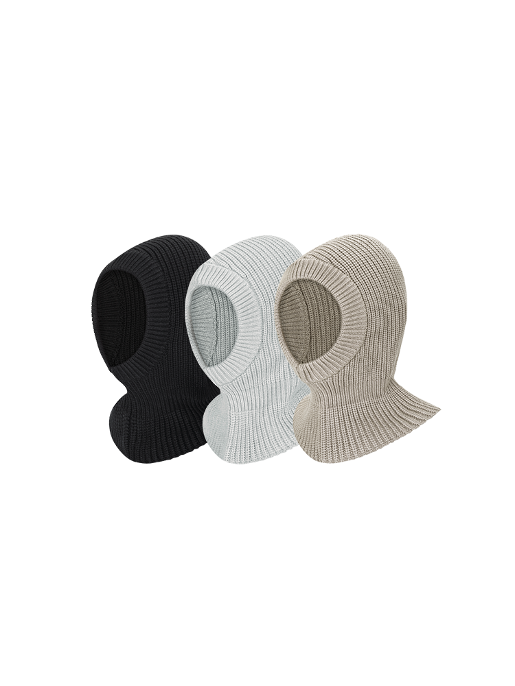 WOOL BLEND KNITTED BALACLAVA