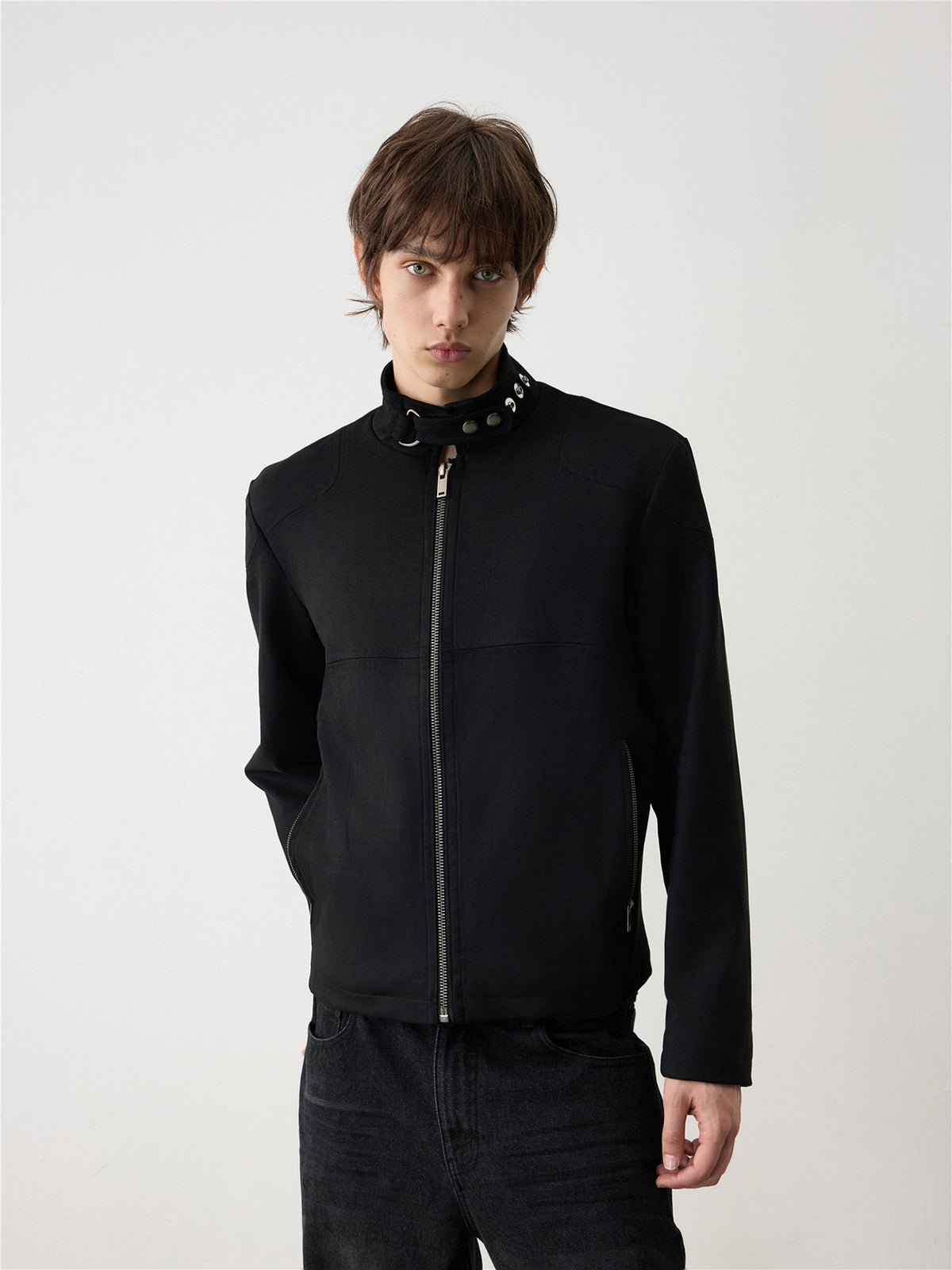Multi-Layered Suede Jacket