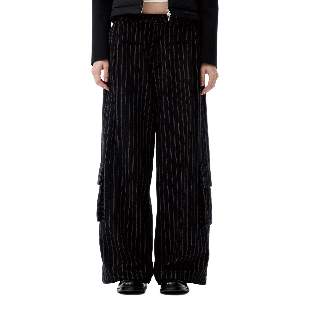 Striped Woolen Cargo pants