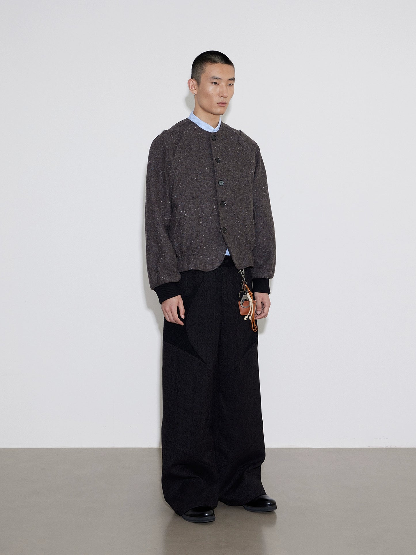 Wool Two-Piece Disassembled Vest Jacket