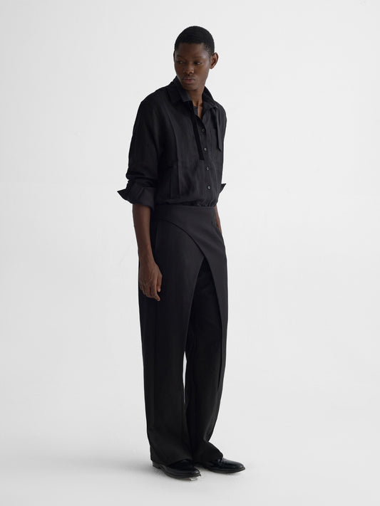 Tailored waist ring trousers
