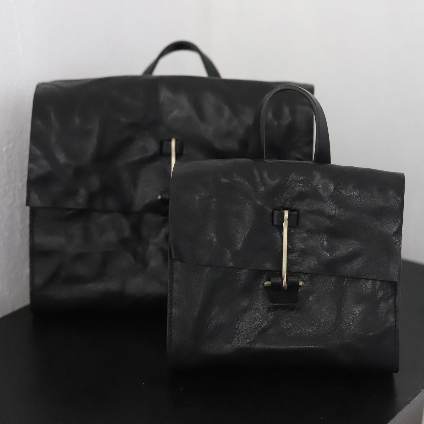 Vintage square cowhide bag