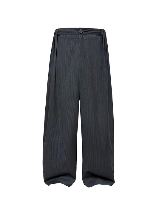 Multi-Pleated Drape Pants