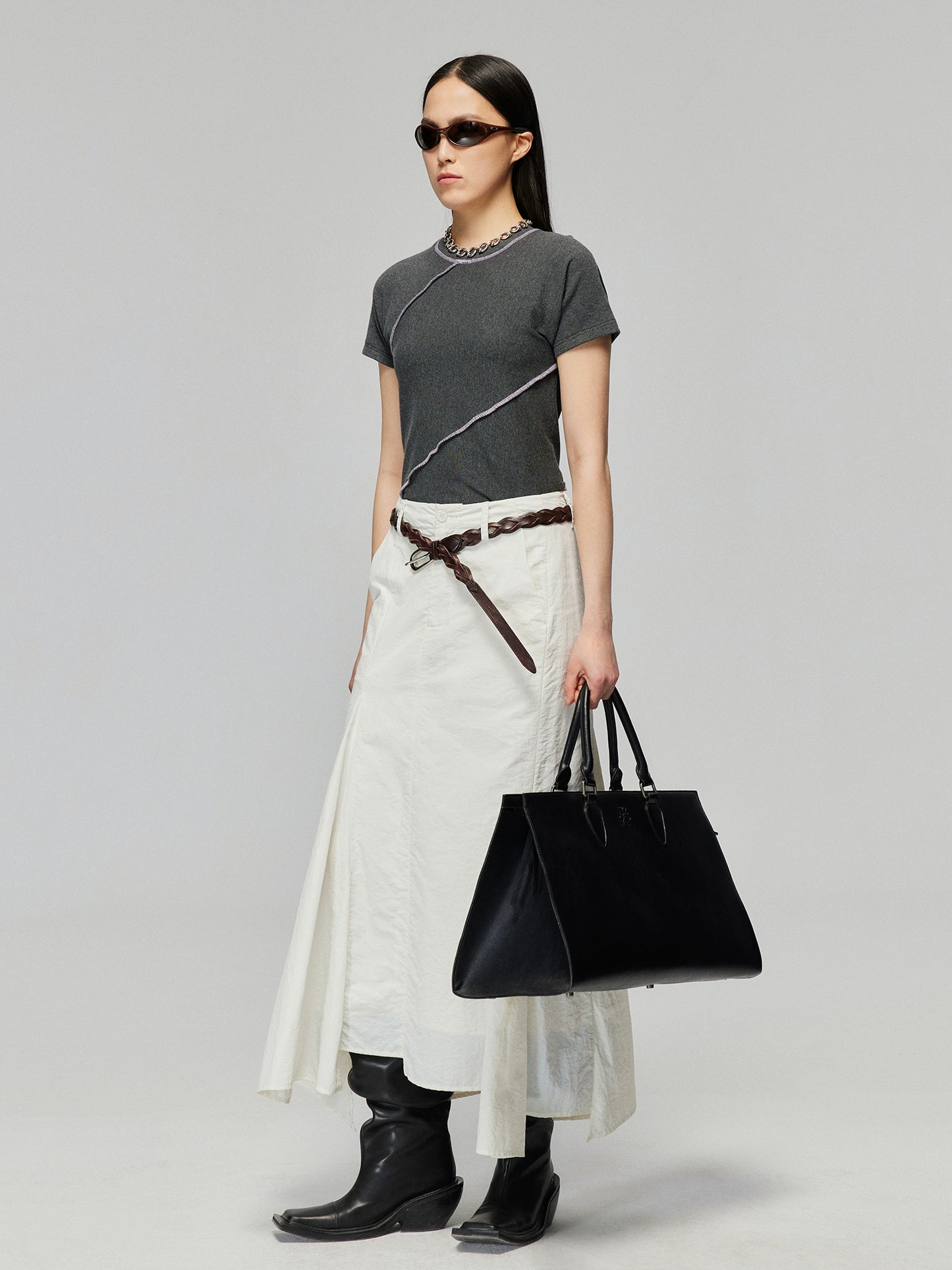 Spiral Trim Short Sleeve T-Shirt