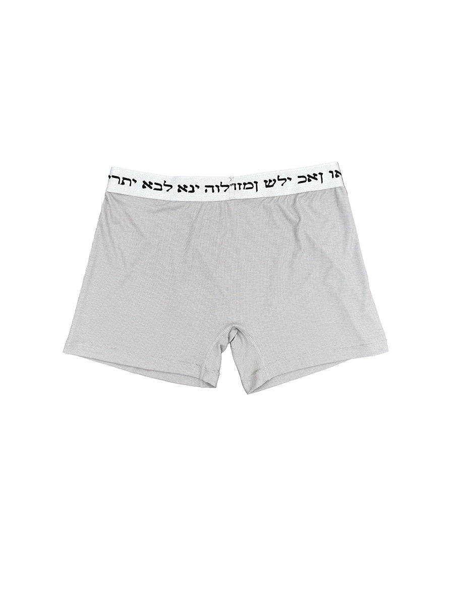 ACETATE TENCEL PIT STRIPED BOXER PANTS