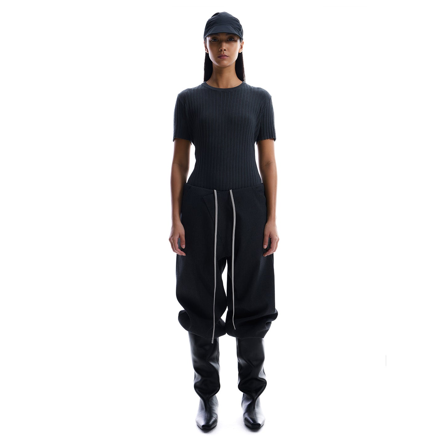 3D Cut Slanted Placket Sweatpants