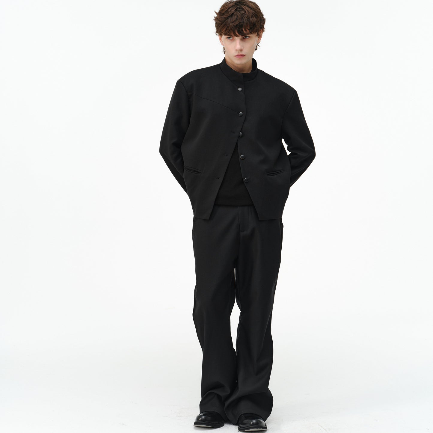 stand-up collar special cut Zhongshan jacket