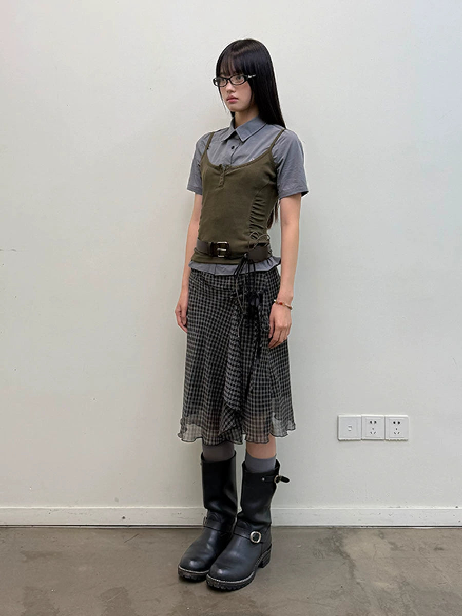 Camisole Pleated Vest