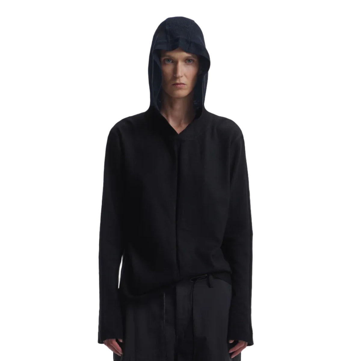 Flared cuff hooded sweatshirt