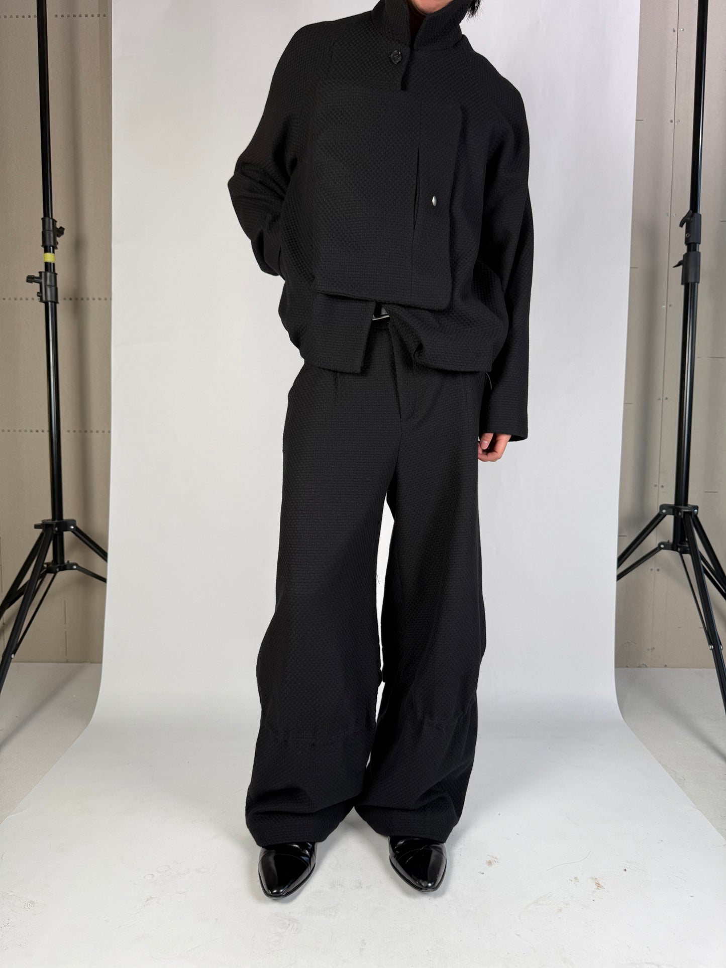 Codex Special Placket Honeycomb Wool Jacket