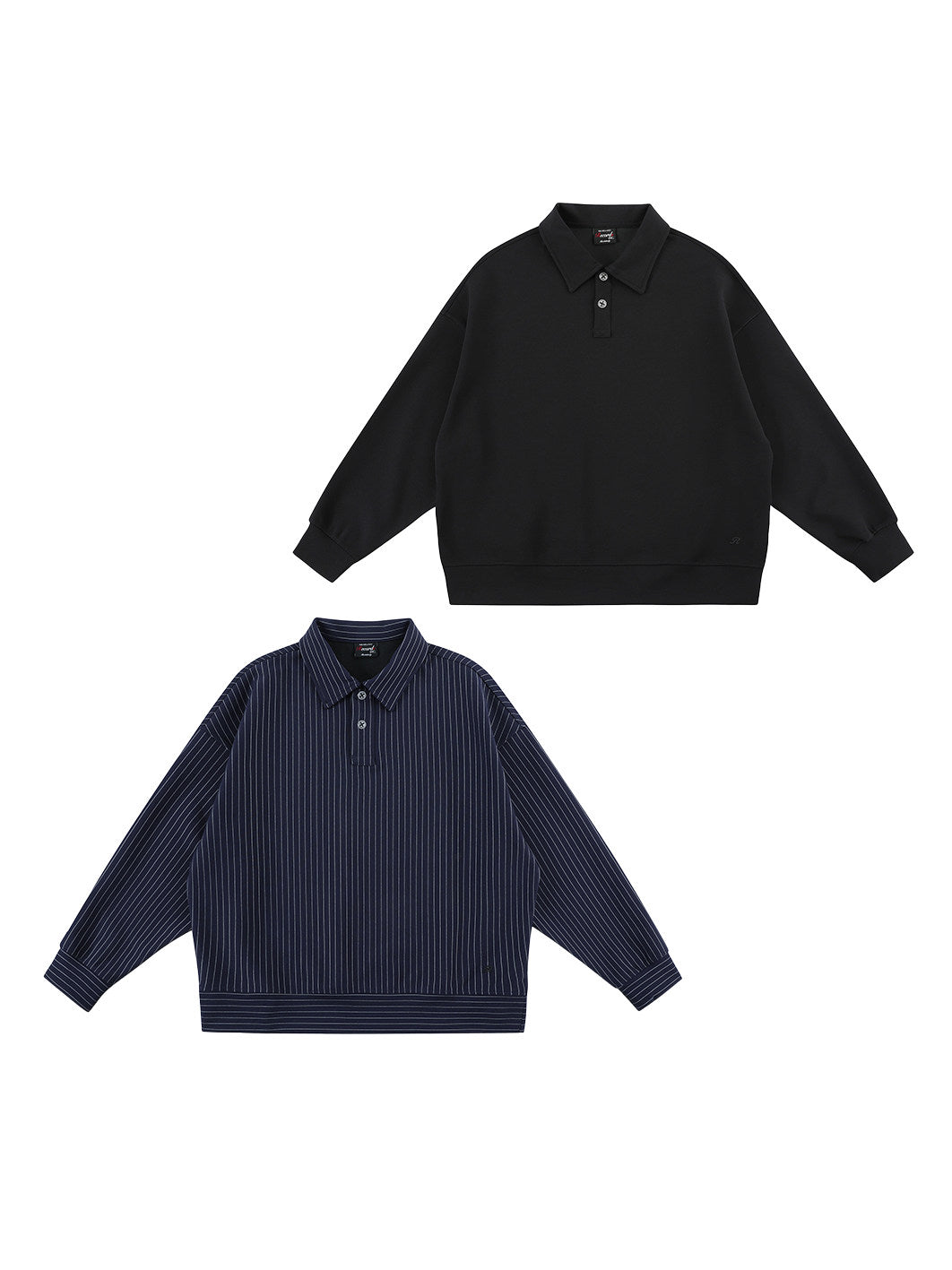 Loose double-layered polo shirt