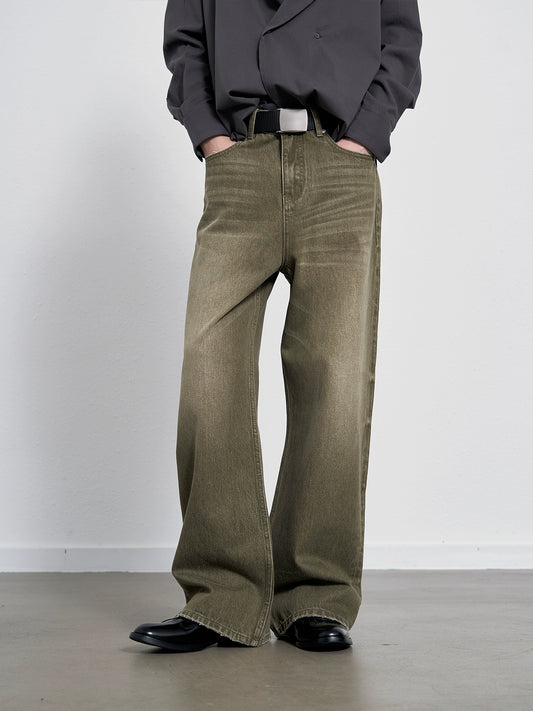 Sand wash Mid-rise Jeans