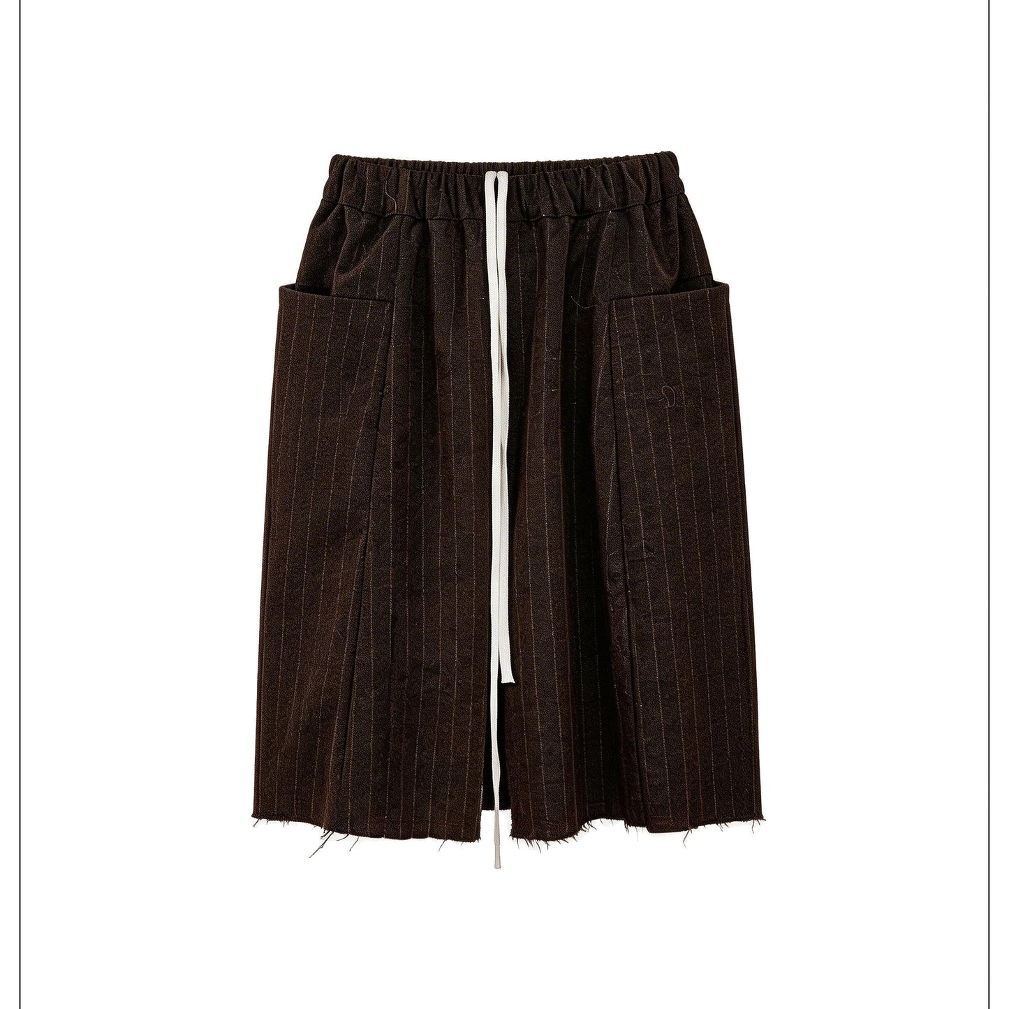 Loose edge drawstring shorts