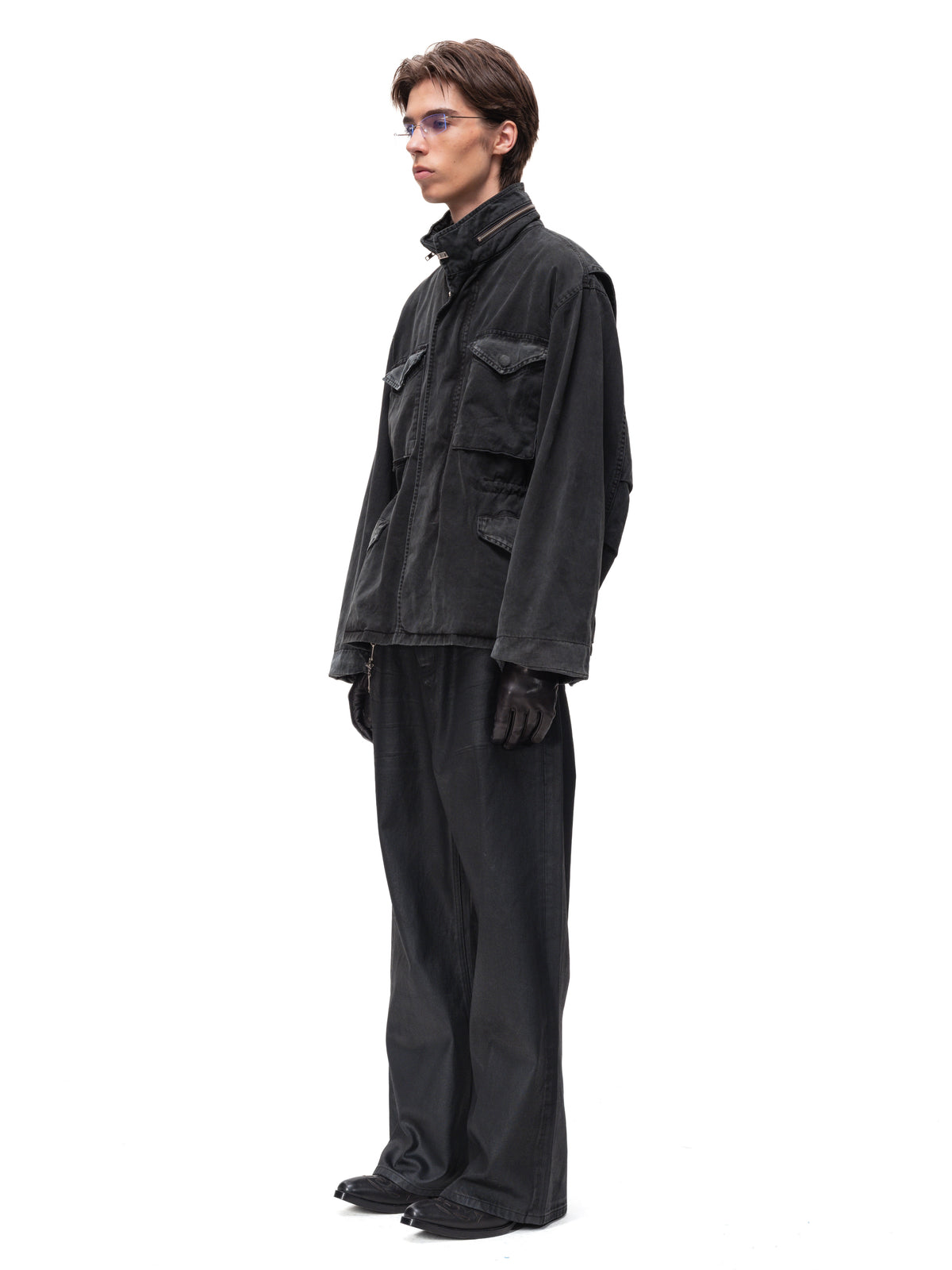 NIGHT RIDER Waxed Horn Jeans