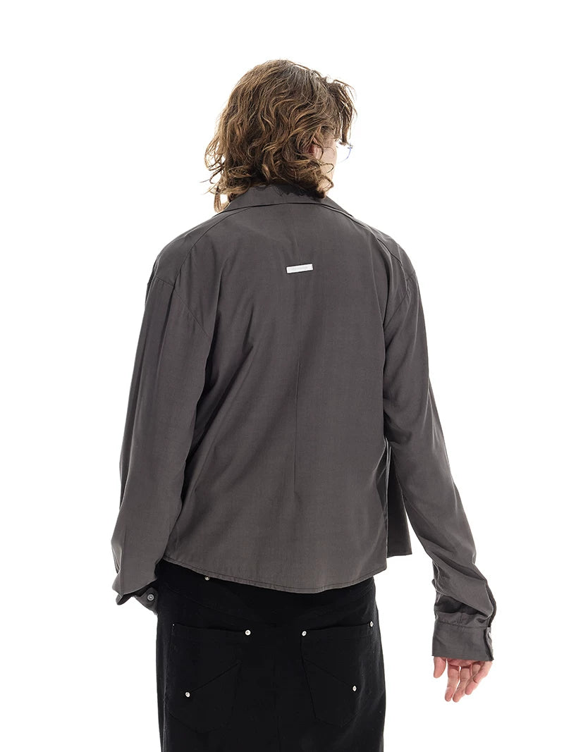 Slim basic long sleeve shirt